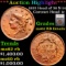 ***Auction Highlight*** 1835 Coronet Head Large Cent Head of 36 N-14 1c Graded ms62 RB Details By SE