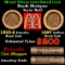 Mixed small cents 1c orig shotgun roll, 1918-d Wheat Cent, 1887 Indian Cent other end McDonalds Wrap