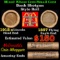 Mixed small cents 1c orig shotgun roll, 1912-s Wheat Cent, 1857 Flying Eagle Cent other end McDonald