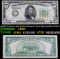 1928B $5 Green Seal Federal Reserve Note Redeemable In Gold Grades vf++