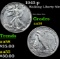 1943-p Walking Liberty Half Dollar 50c Grades Choice AU/BU Slider