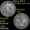 1917-p TY I Standing Liberty Quarter 25c Grades vf+