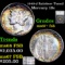 1943-d Rainbow Toned Mercury Dime 10c Graded by SEGS GEM++ FSB.