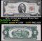 1953A $2 Red Seal United States Note Grades Choice AU/BU Slider+