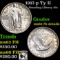 1917-p Ty II Standing Liberty Quarter 25c Grades unc details FH