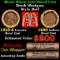 Mixed small cents 1c orig shotgun roll, 1918-d Wheat Cent, 1889 Indian Cent other end McDonalds Wrap