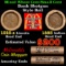 Mixed small cents 1c orig shotgun roll, 1916-s Wheat Cent, 1883 Indian Cent other end McDonalds Wrap