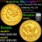 ***Auction Highlight*** 1850 C Gold Liberty Quarter Eagle Charlotte Top POP! 2.5 Graded ms62+ By SEG