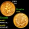 1861 Gold Dollar $1 Grades BU+