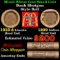 Mixed small cents 1c orig shotgun roll, 1918-d Wheat Cent, 1899 Indian Cent other end McDonalds Wrap