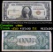 1935A $1 Silver Certificate Hawaii WWII Emergency Currency Rare PC Block Grades vf, very fine
