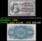 1870's US Fractional Currency 10¢ Fourth Issue Fr-1259 40MM Large Red Seal Grades vf++