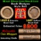 Mixed small cents 1c orig shotgun roll, 1918-d Wheat Cent, 1887 Indian Cent other end McDonalds Wrap