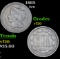 1865 Three Cent Copper Nickel 3cn Grades vf, very fine
