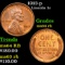 1913-p Lincoln Cent 1c Grades Choice Unc RB