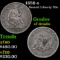 1858-s Seated Half Dollar 50c Graded xf details