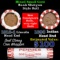 Mixed small cents 1c orig shotgun roll, 1912-d Wheat Cent, 1898 Indian Cent other end Seal Strong Wr