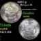 1887-p Morgan Dollar $1 Grades GEM+ Unc