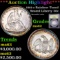***Auction Highlight*** 1861-o Seated Half Dollar Rainbow Toned 50c Graded Select Unc By USCG (fc)