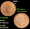 1866 Two Cent Piece 2c Grades Unc Details