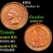 1891 Indian Cent 1c Grades Choice Unc RB