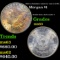 1883-cc Rainbow toned Morgan Dollar /cc vam 5 I3 R3 $1 Grades Select Unc
