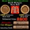Mixed small cents 1c orig shotgun roll, 1919-s Wheat Cent, 1892 Indian Cent other end McDonalds Wrap