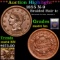 ***Auction Highlight*** 1855 Braided Hair Large Cent N-9  1c Graded Choice Unc BN By USCG (fc)