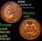 1880 Indian Cent 1c Grades Choice AU