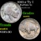 1913-s Ty I Buffalo Nickel 5c Grades Choice Unc
