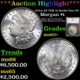 ***Auction Highlight*** 1878-p 8tf Morgan Dollar VAM 18 Double Date R5 1 Graded ms65+ By SEGS (fc)