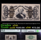 US Fractional Currency 50c Third Issue fr-1340 Francis Spinner TY II  Grades xf+