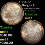 1884-cc Morgan Dollar $1 Grades Select Unc