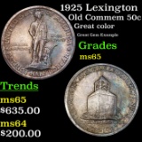 1925 Lexington Old Commem Half Dollar 50c Grades GEM Unc