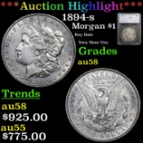 ***Auction Highlight*** 1894-s Morgan Dollar 1 Graded au58 By SEGS (fc)