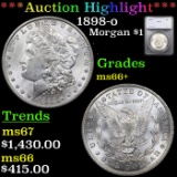 ***Auction Highlight*** 1898-o Morgan Dollar 1 Graded ms66+ By SEGS (fc)