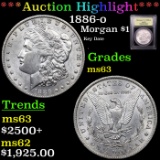 ***Auction Highlight*** 1886-o Morgan Dollar 1 Graded Select Unc By USCG (fc)