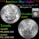 ***Auction Highlight*** 1878-p 7/8tf Morgan Dollar vam 33a I3 R6 7/4TF 1 Graded ms65+ By SEGS (fc)