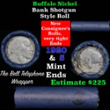 Buffalo Nickel Shotgun Roll in Bell Telephone Wrapper 1920 & s Mint Ends