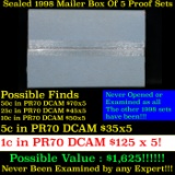 Original sealed box 5- 1998 United States Mint Proof Sets