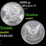 1896-p Morgan Dollar $1 Grades Choice Unc