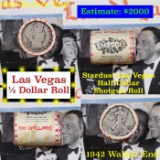 ***Auction Highlight*** Old Casino 50c Roll $10 Halves Las Vegas Casino Stardust 1942 Walker & 1909