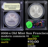 2006-s Old Mint San Francisco Modern Commem Dollar $1 Graded ms70, Perfection By USCG