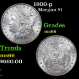 1900-p Morgan Dollar $1 Grades GEM+ Unc