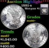1881-s Morgan Dollar $1 Grades GEM++ Unc