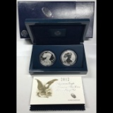 2012 American Eagle San Francisco two-coin Silver Proof set