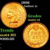 1898 Indian Cent 1c Grades Choice Unc RD