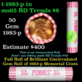Shotgun Lincoln 1c roll, 1983-p 50 pcs