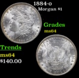 1884-o Morgan Dollar $1 Grades Choice Unc