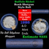 Buffalo Nickel Shotgun Roll in Bell Telephone Wrapper 1926 & d Mint Ends